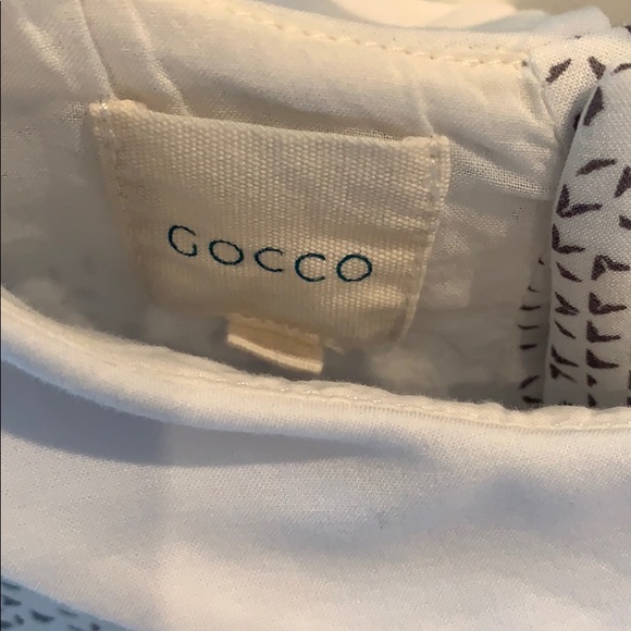 White Long Sleeve Collared Dress With Gray Specks - Picture 4 of 6